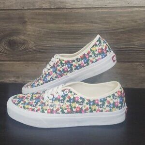 Vans Authentic Floral Print‎ Low Top Sneakers Size  9